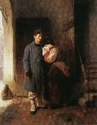 Girolamo Induno Departure of t he Conscript oil painting